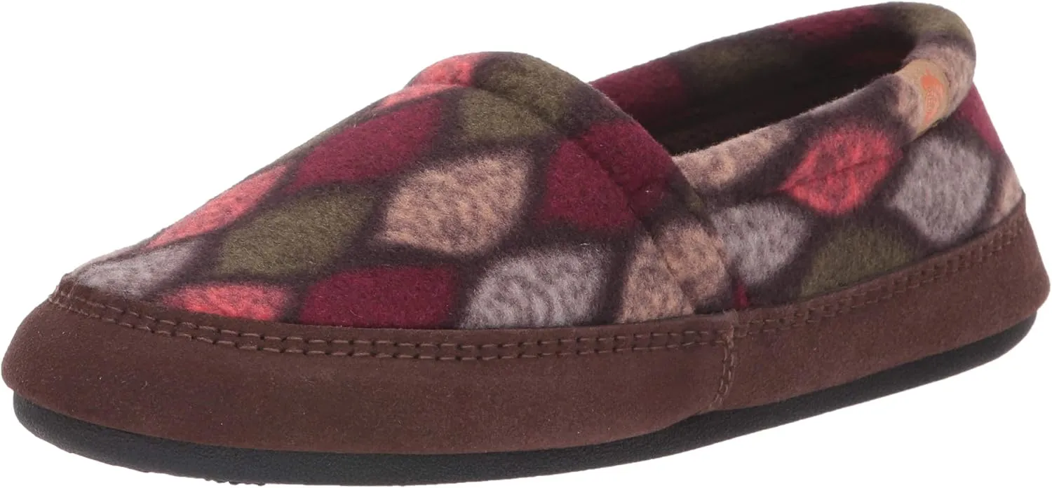 Acorn Womens Moc Slippers with Comfortable Cloud-Like Feel, Soft and Cozy Uppers and Non-Slip Sole