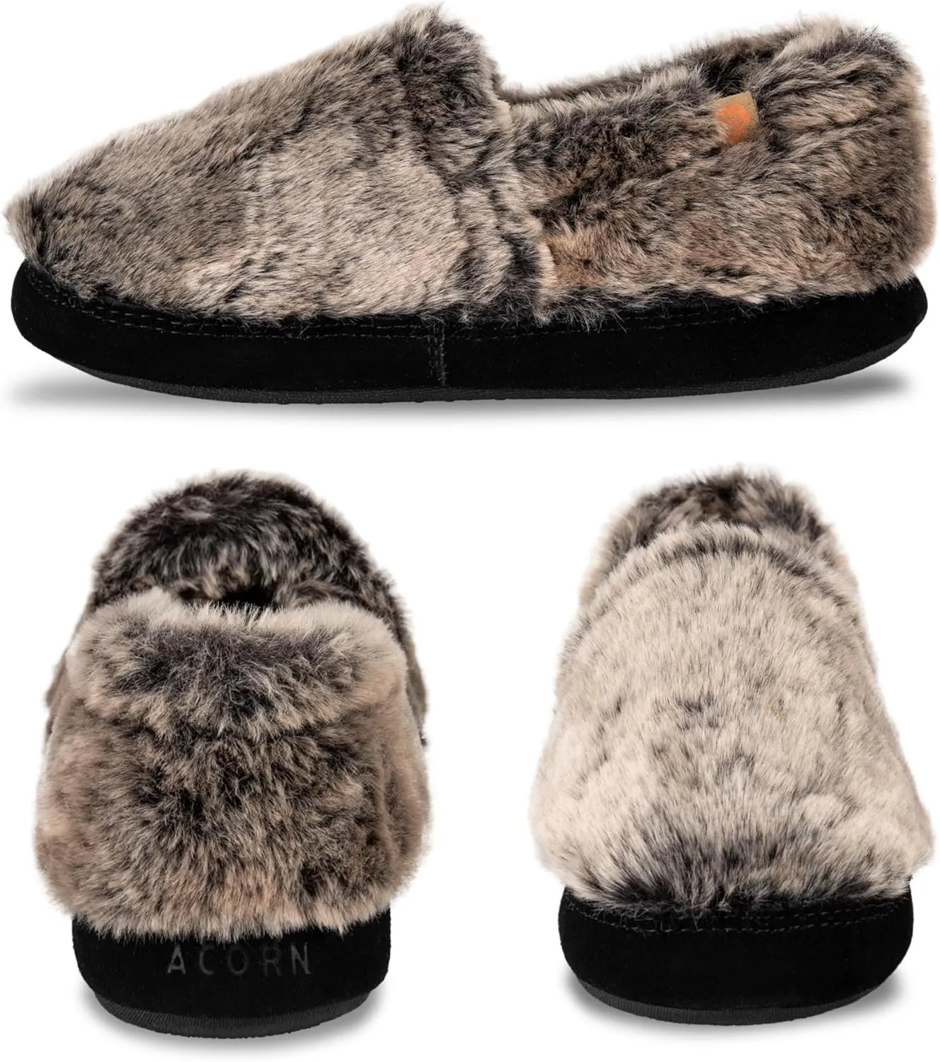 Acorn Womens Moc Slippers with Comfortable Cloud-Like Feel, Soft and Cozy Uppers and Non-Slip Sole