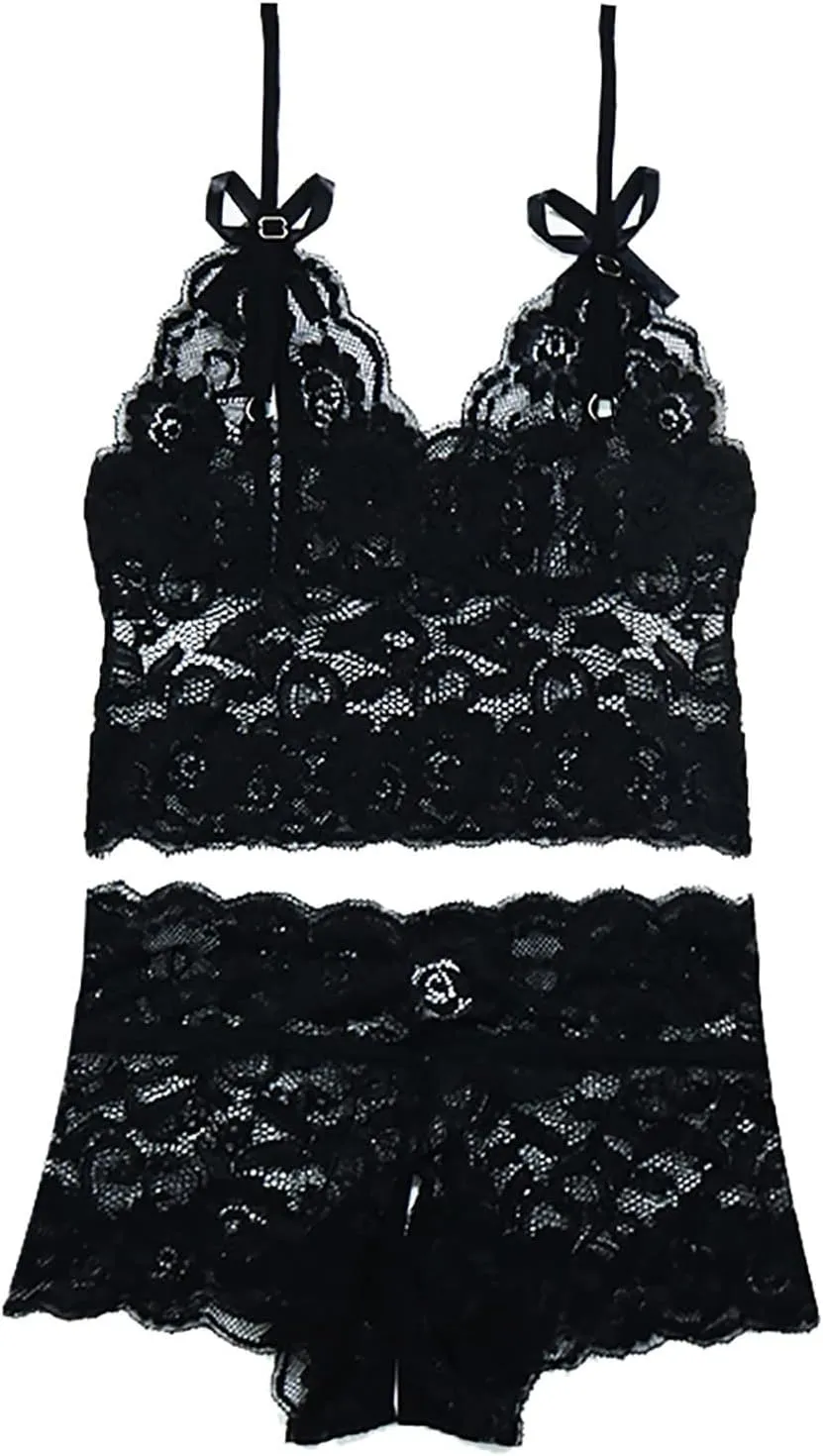 Bodysuit Sexy Nightwear Sexy Lingerie Set Two Piece Lace Bra And Panty Set Bralette Lingerie Sets For Women Sexy
