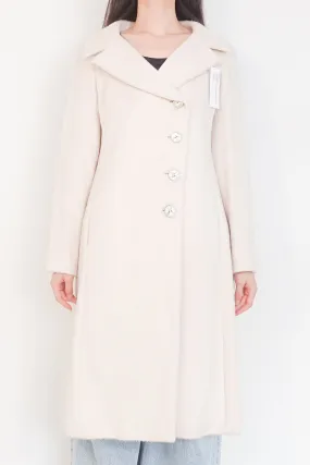 Cream wool coat RRP £650