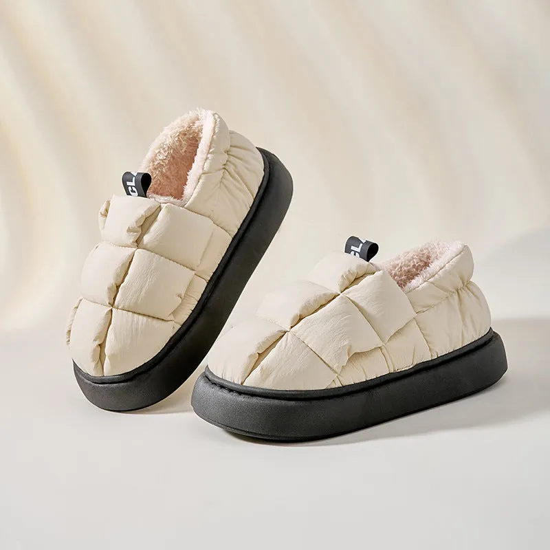 Cute Fashion Tofu Cotton Slippers