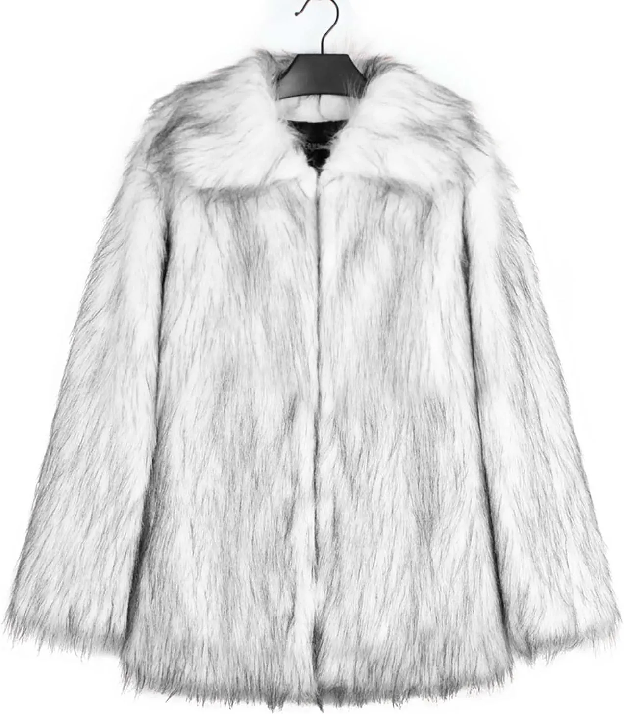 Faux Fur Jacket Women Open Front Cardigan Fuzzy Fleece Jacket Trendy Winter Coat Furry Outerwear Fashion Outfits 2024
