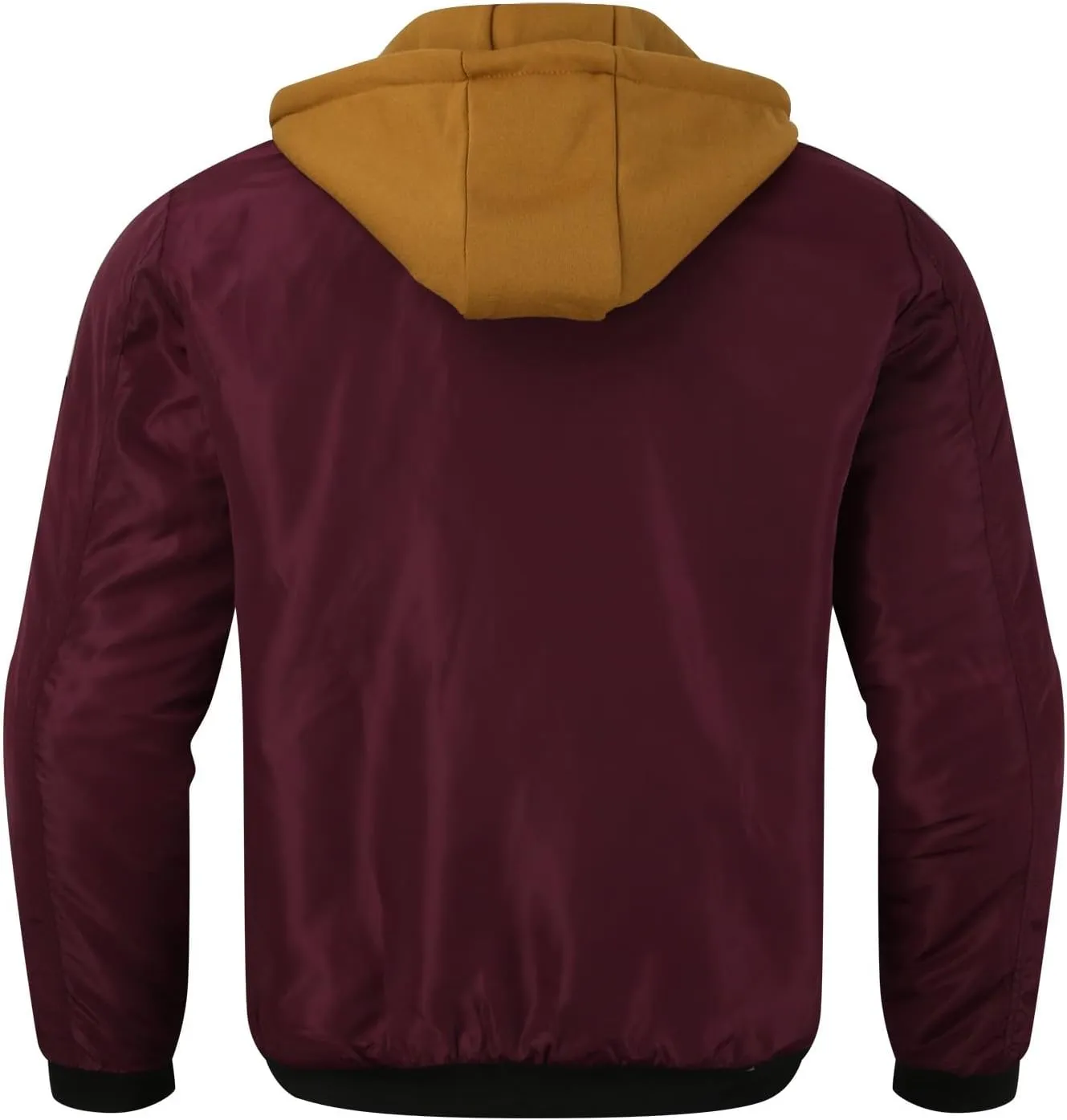 Mens Flannel Padded Baseball Varsity Hooded Jackets Zipper Windbreaker Flight Bomber Jacket Thermal Letterman Softshell Coats