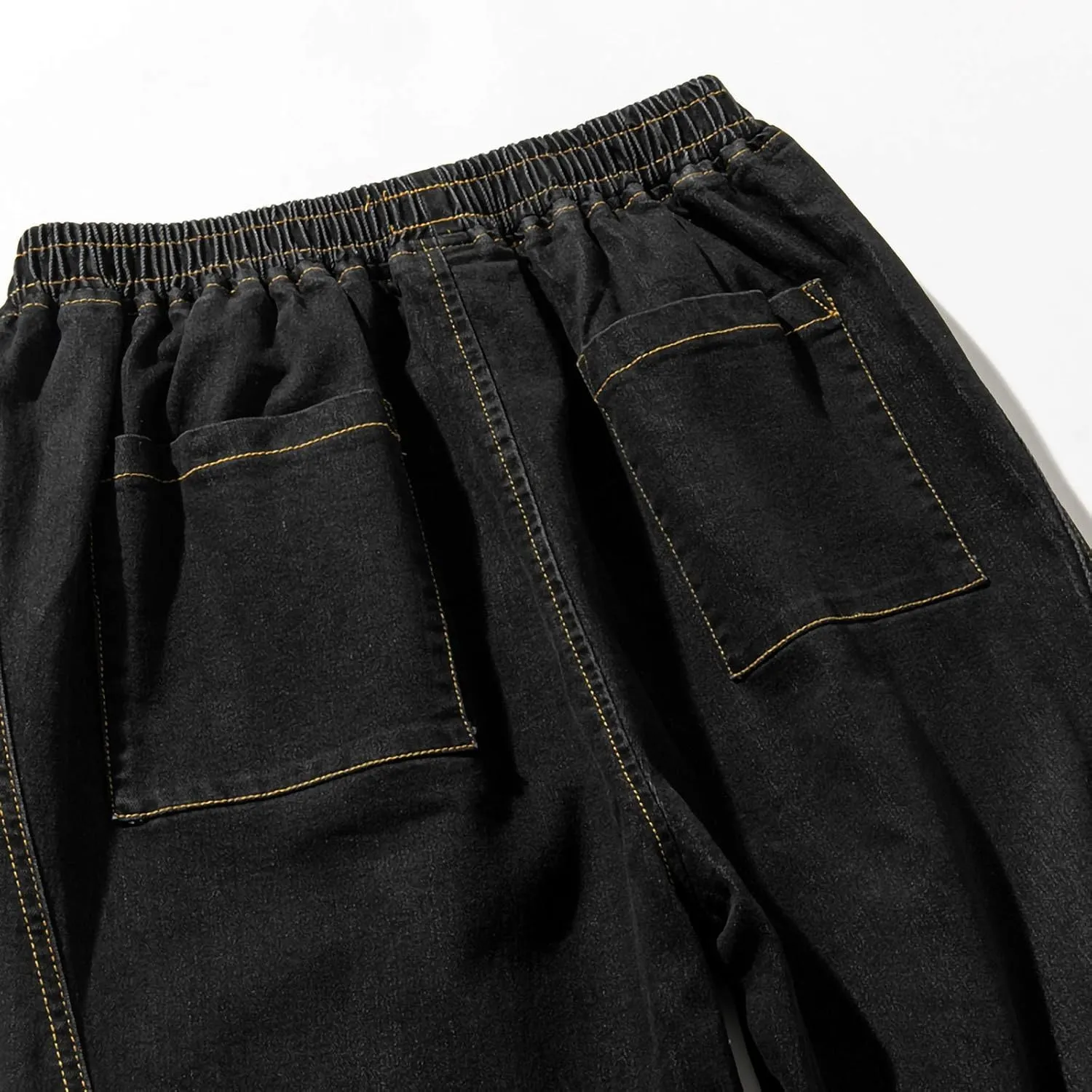 Men's Harem Pants Casual Fashion Drawstring Elastic Waist Jogger Sweatpants with Pockets Baggy Hiking Workout Trouser