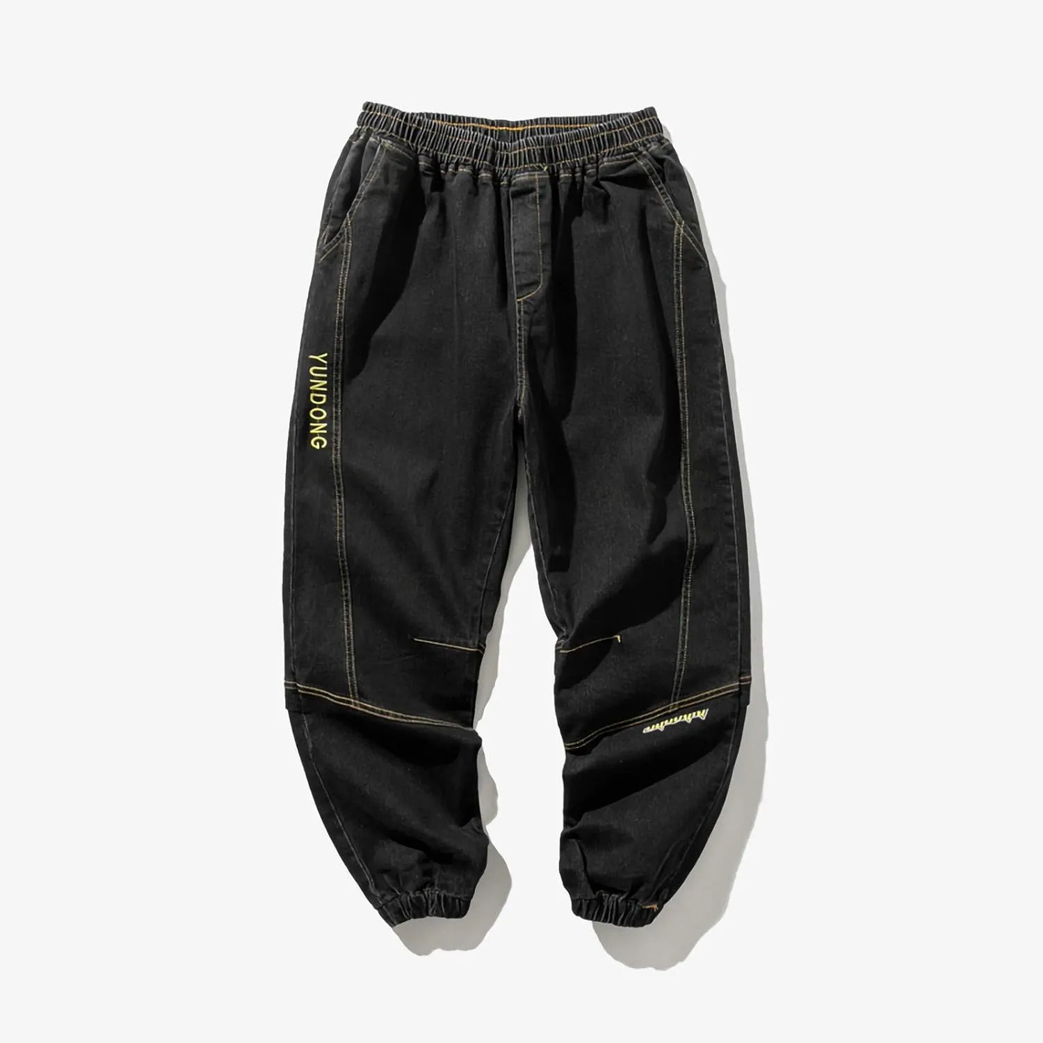 Men's Harem Pants Casual Fashion Drawstring Elastic Waist Jogger Sweatpants with Pockets Baggy Hiking Workout Trouser