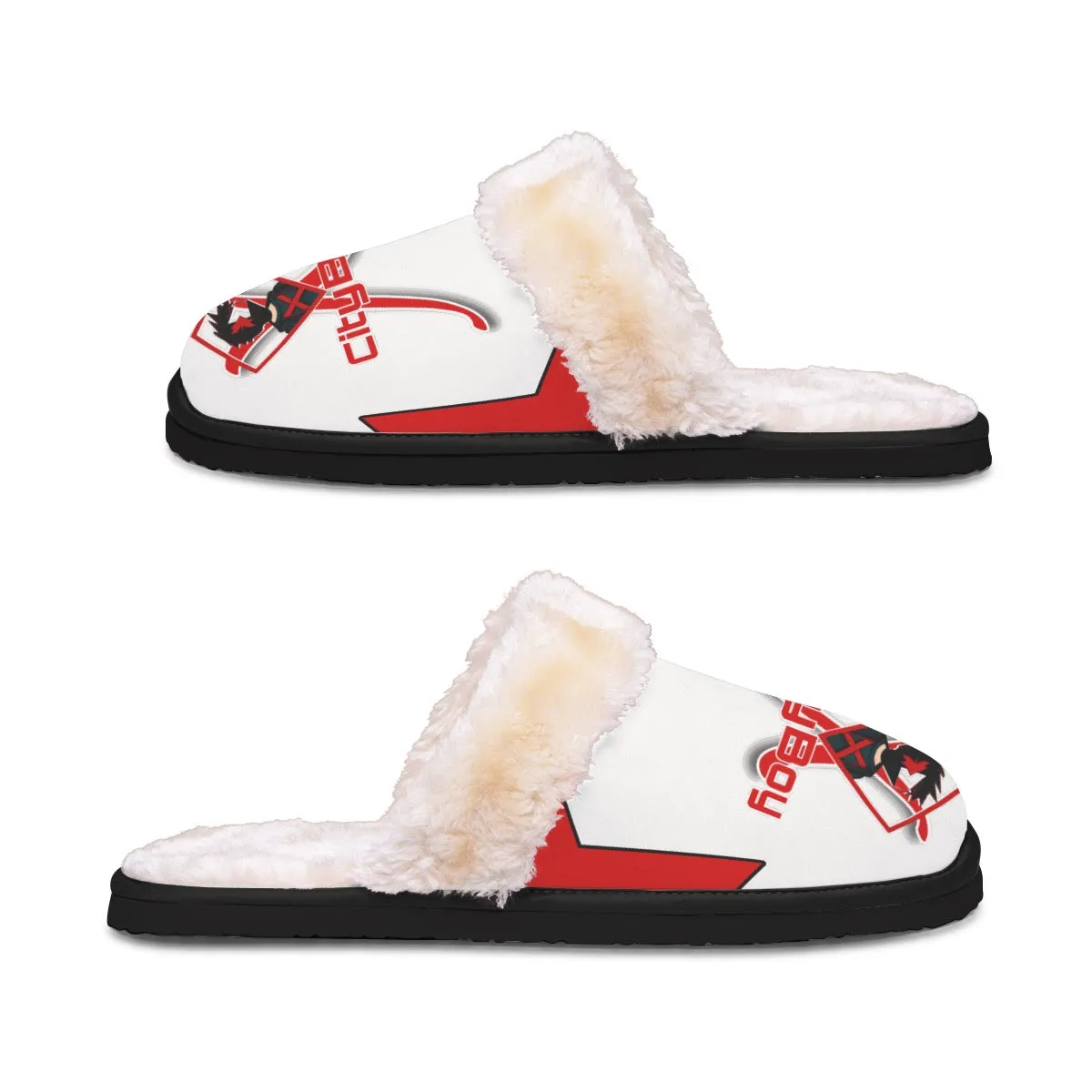 Men's Home Plush Slippers X6 cityboy, print