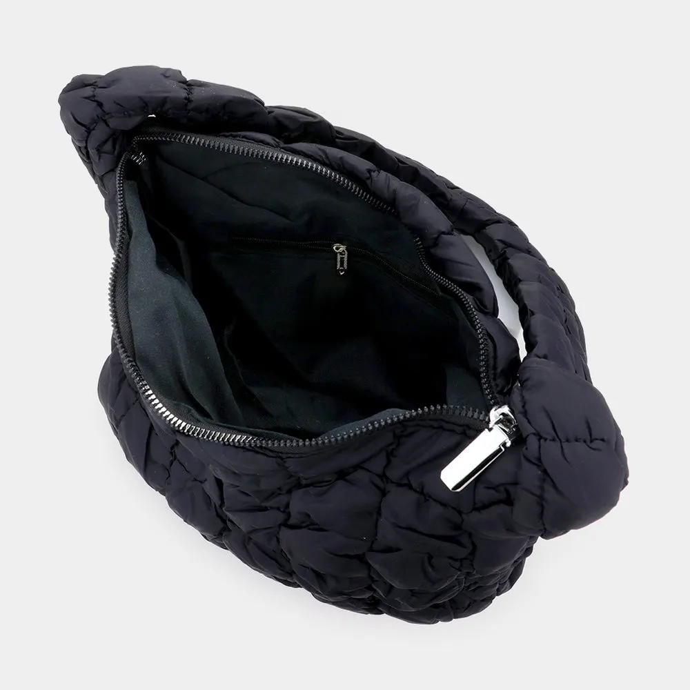 Quilted Puffer Shoulder Bag