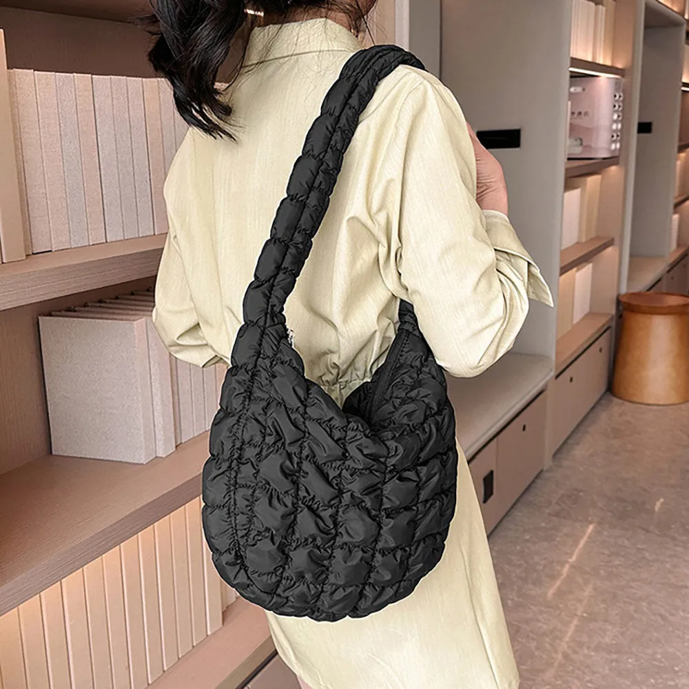 Quilted Puffer Shoulder Bag