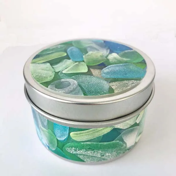 Sea Glass Discovery Candle Tin- Pastel