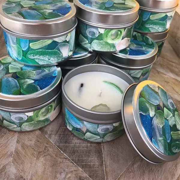 Sea Glass Discovery Candle Tin- Pastel
