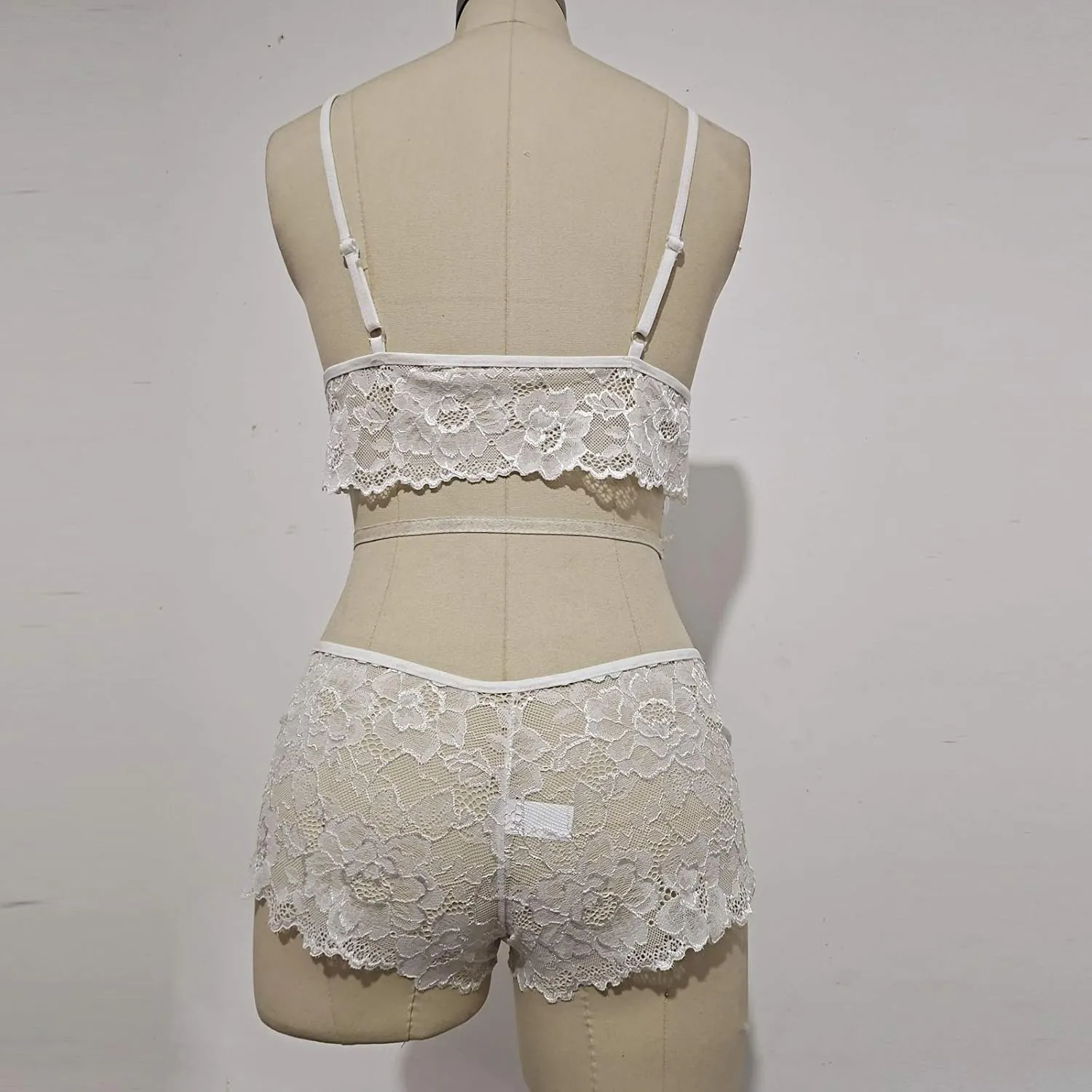 Sex Outfits For Women Bra Women Corset Bralette Two Piece Lingerie Lace Plus Plus Size Lingerie