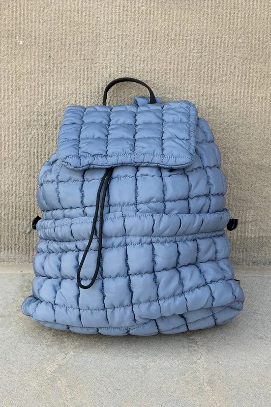 Stylish Chic Quilted Puffer Fashion Bag Backpack