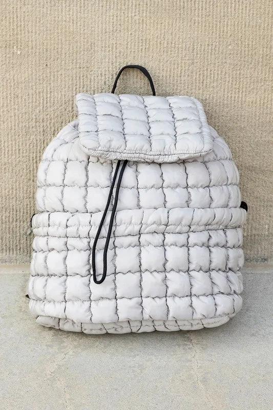 Stylish Chic Quilted Puffer Fashion Bag Backpack