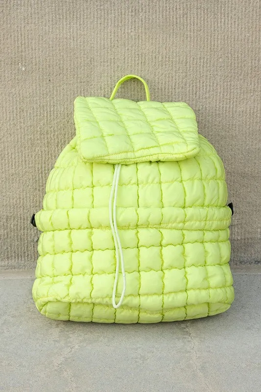 Stylish Chic Quilted Puffer Fashion Bag Backpack