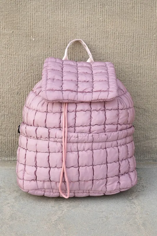 Stylish Chic Quilted Puffer Fashion Bag Backpack