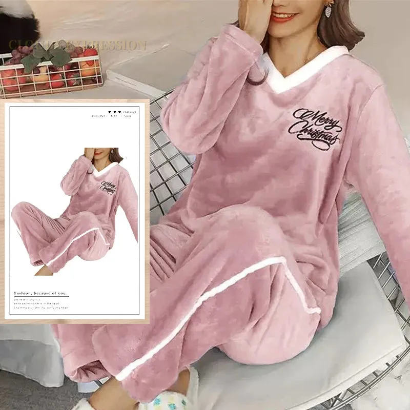 Winter Warm Fleece Loungewear - Stay Comfy