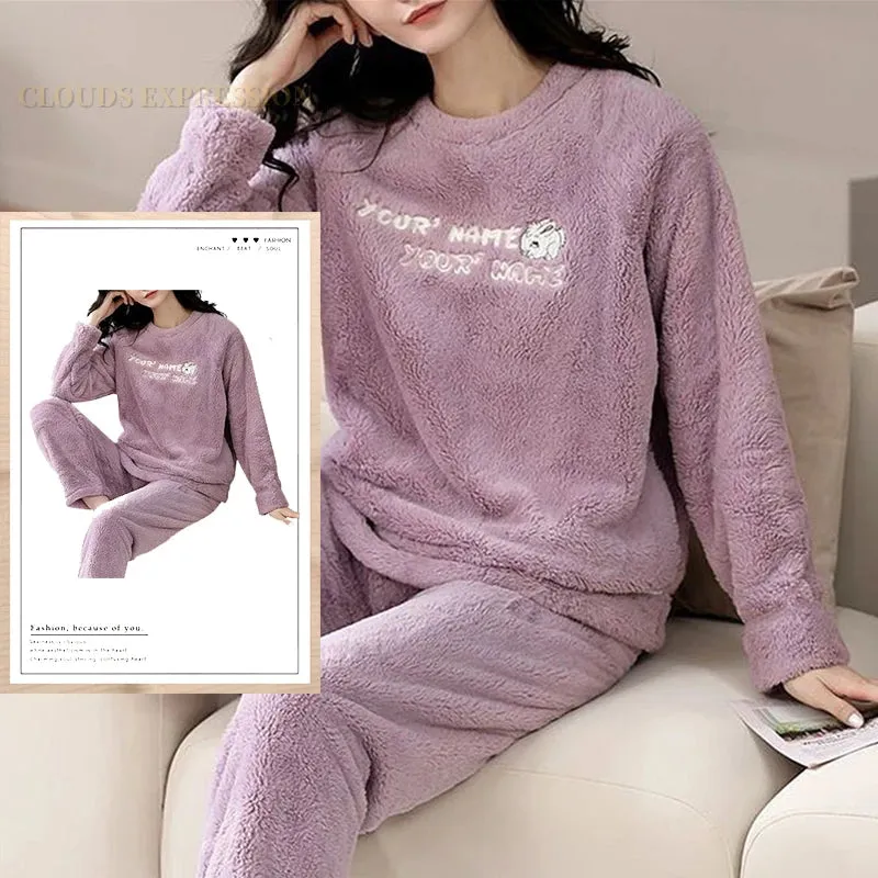 Winter Warm Fleece Loungewear - Stay Comfy