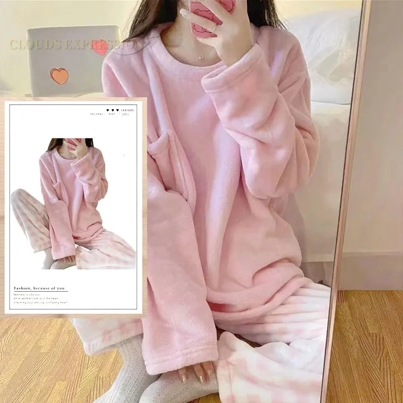 Winter Warm Fleece Loungewear - Stay Comfy