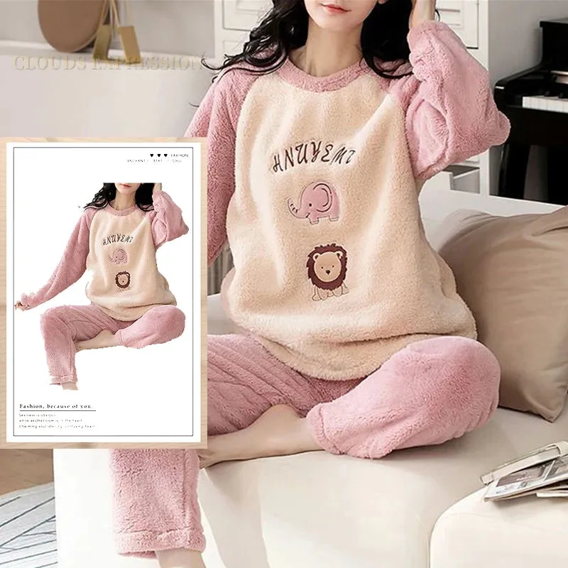 Winter Warm Fleece Loungewear - Stay Comfy