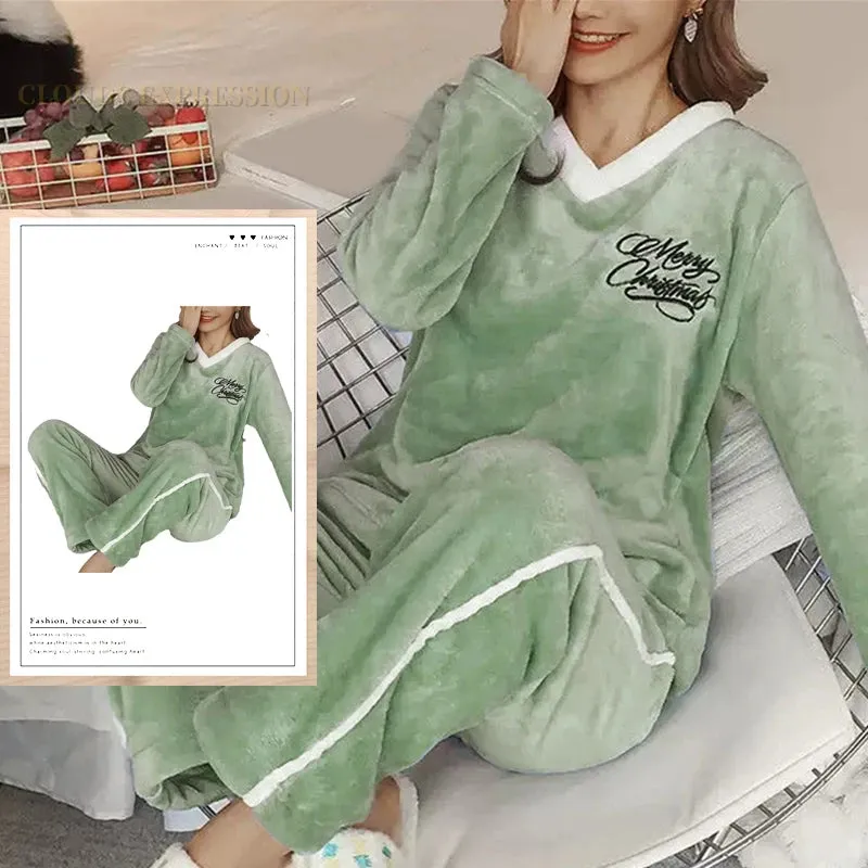 Winter Warm Fleece Loungewear - Stay Comfy