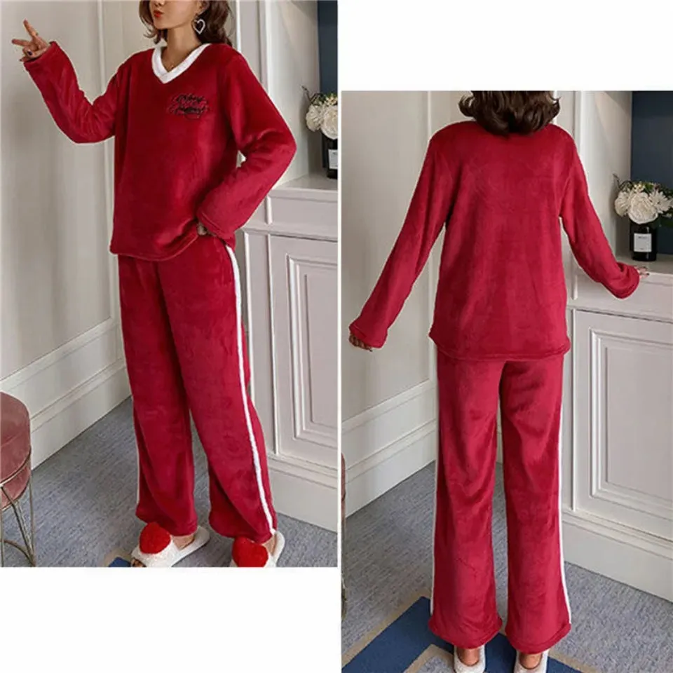 Winter Warm Fleece Loungewear - Stay Comfy