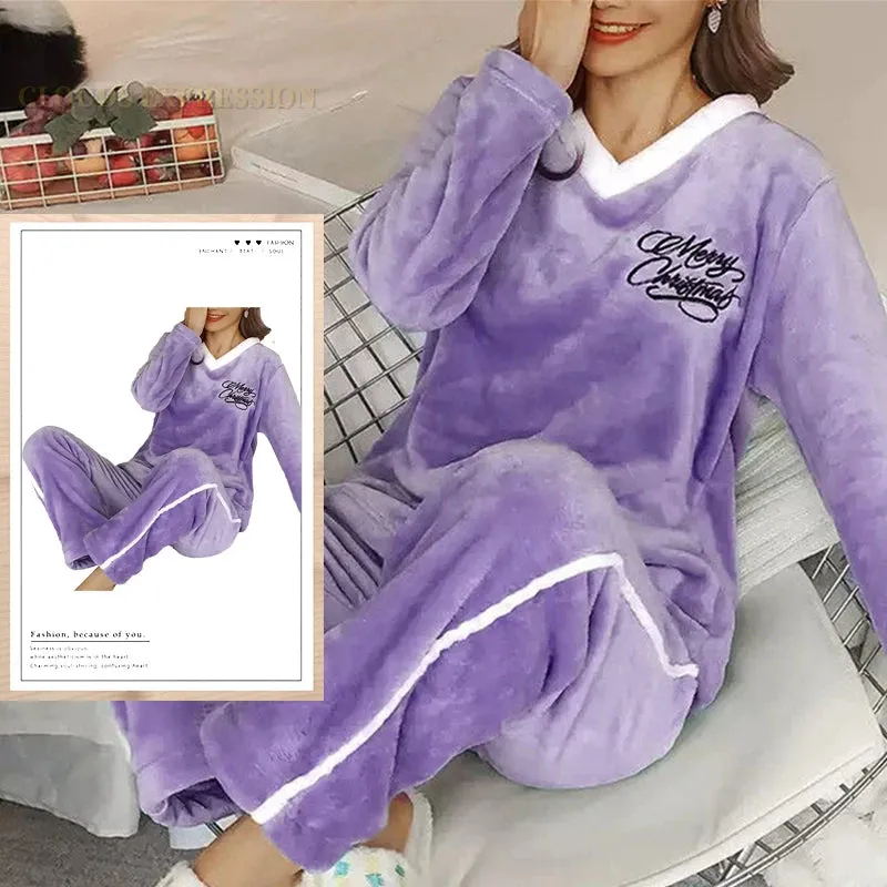 Winter Warm Fleece Loungewear - Stay Comfy