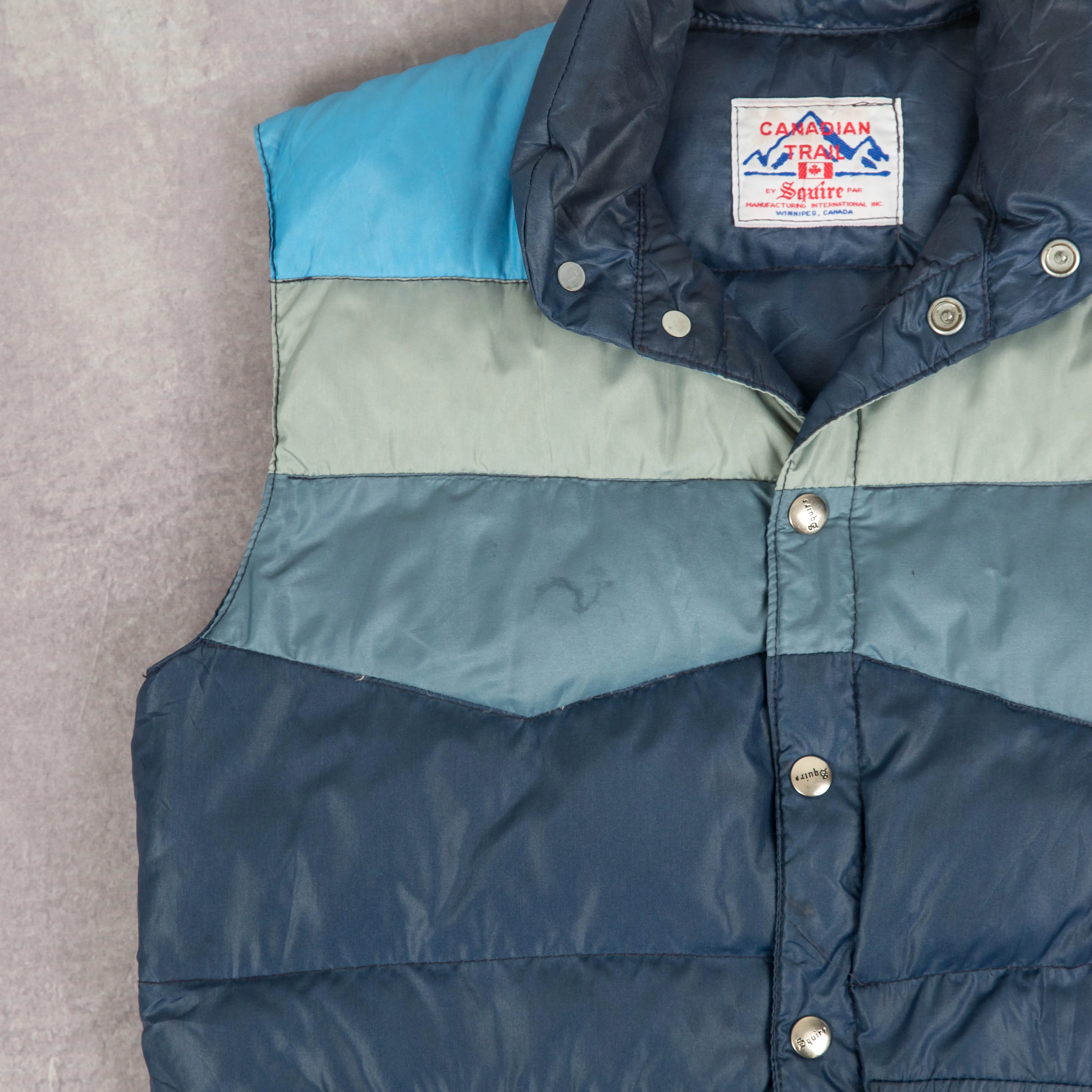 WOMEN'S VINTAGE 1980S PUFFER GILET JACKET - LARGE